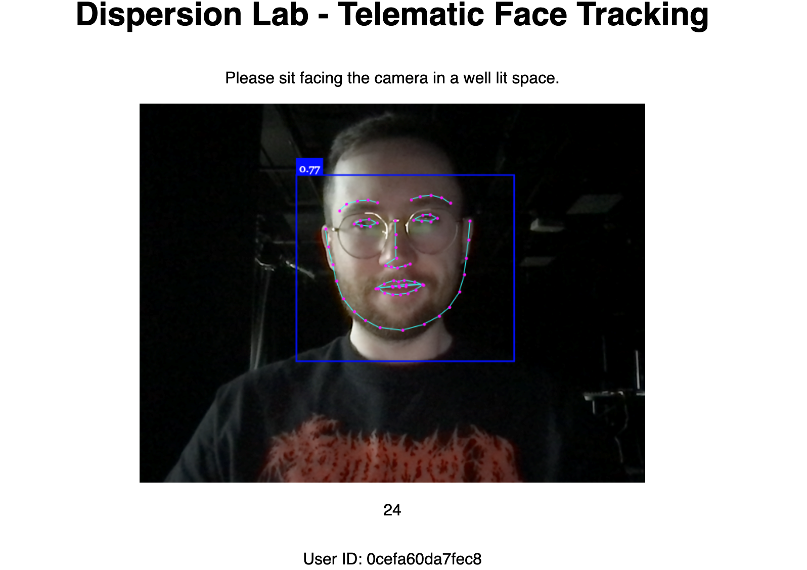 Face tracking UI